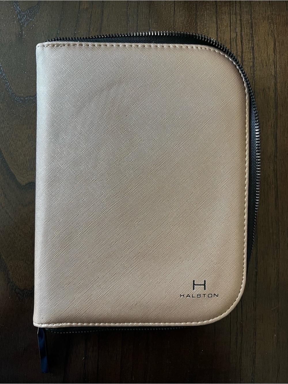 Halston Heritage Gold Zip Travel Jewelry Organizer